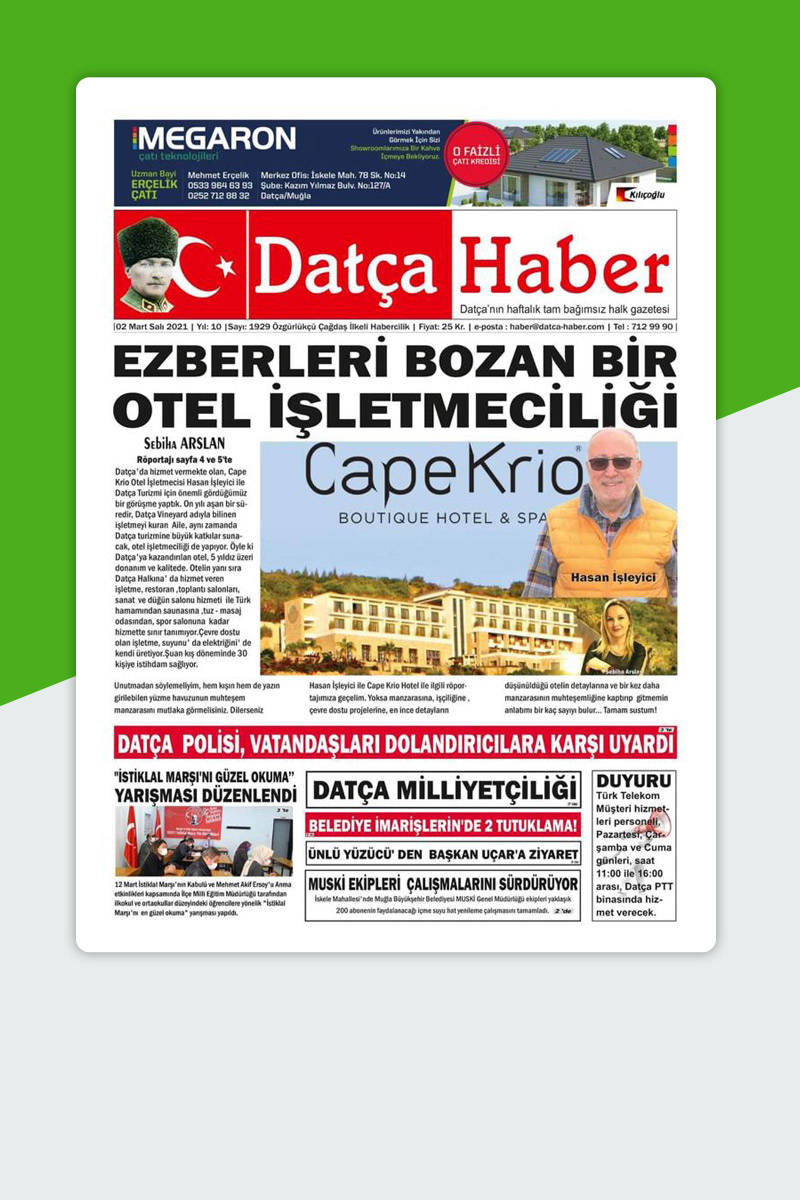 Datça Haber - Mart 2021