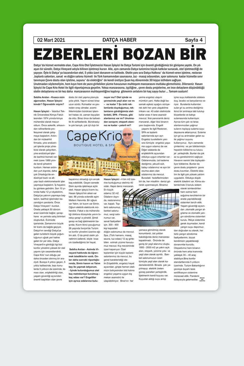 Datça Haber Mart 2021
