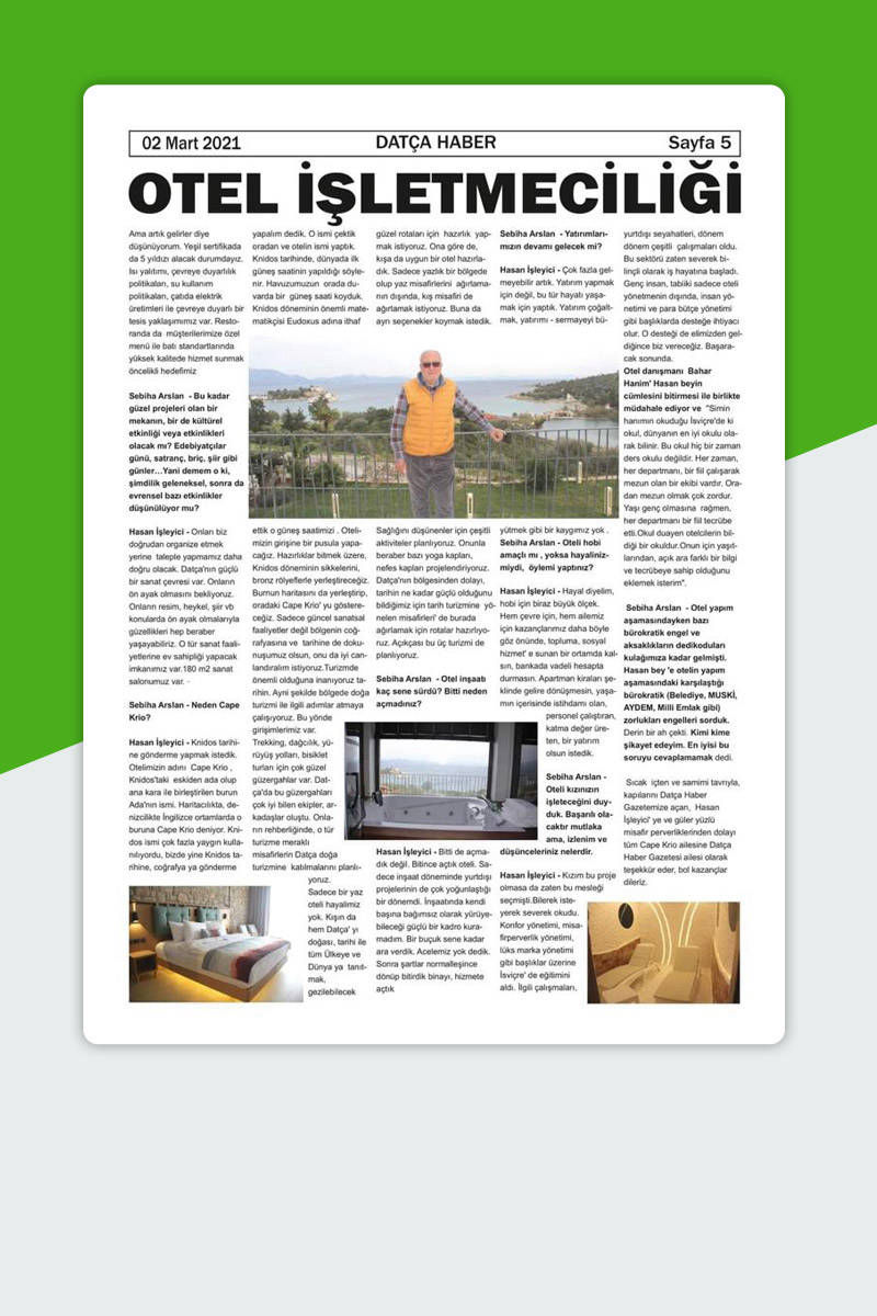 Datça Haber - Mart 2021